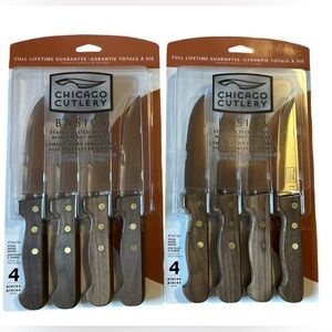 COPY - Two (2) sets of Four (4) Chicago Cutlery Steak Knives